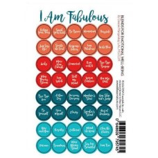  I am Fabulous Blends Lid Stickers (sheet of 40)