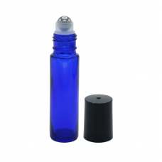 10 ml blue glass roll on bottle. Roller ball dia.: 10mm