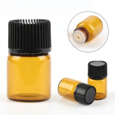 2 ml amber essential oil sample vials- 12 bottles in one package